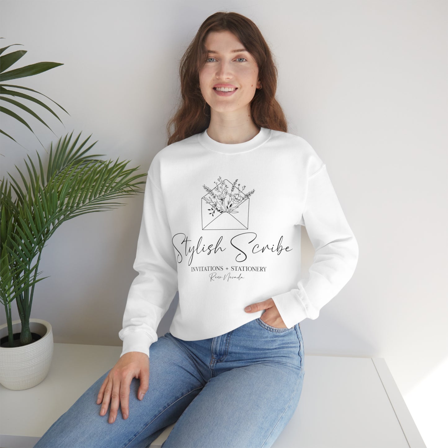 Stylish Scribe Crewneck Sweatshirt