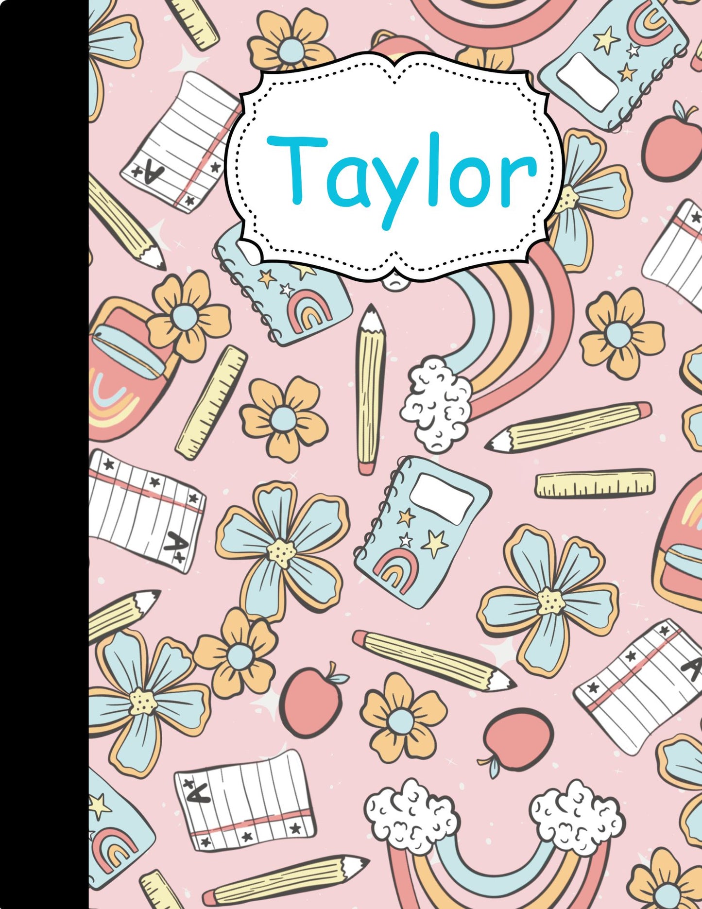Rainbow School Composition Notebook - Customized