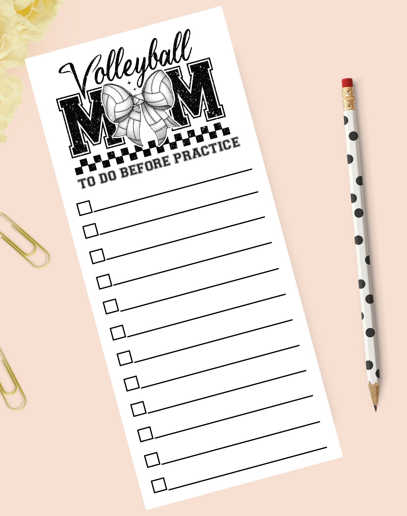 Volleyball Mom Notepad