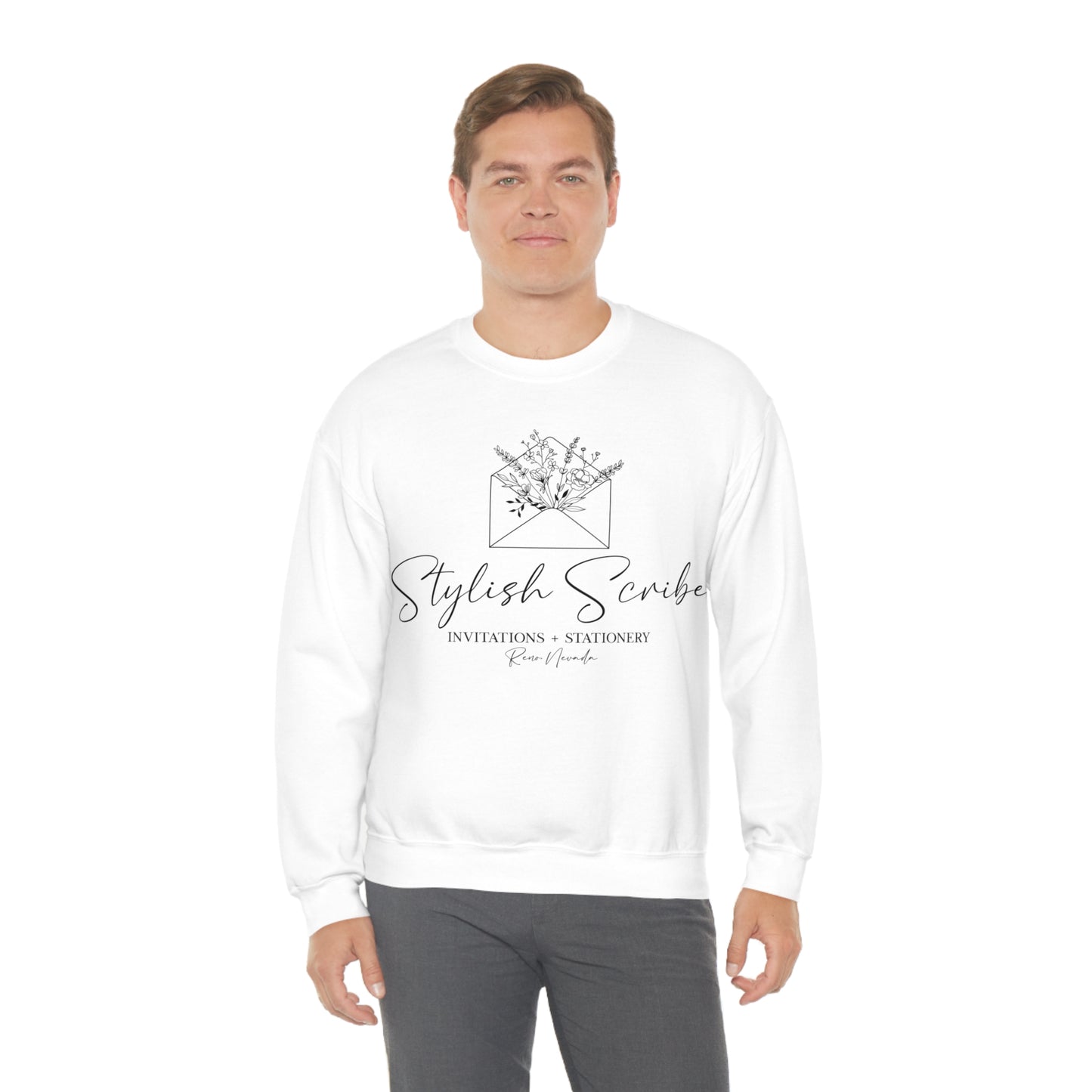 Stylish Scribe Crewneck Sweatshirt