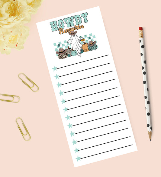 Howdy Pumpkin Notepad