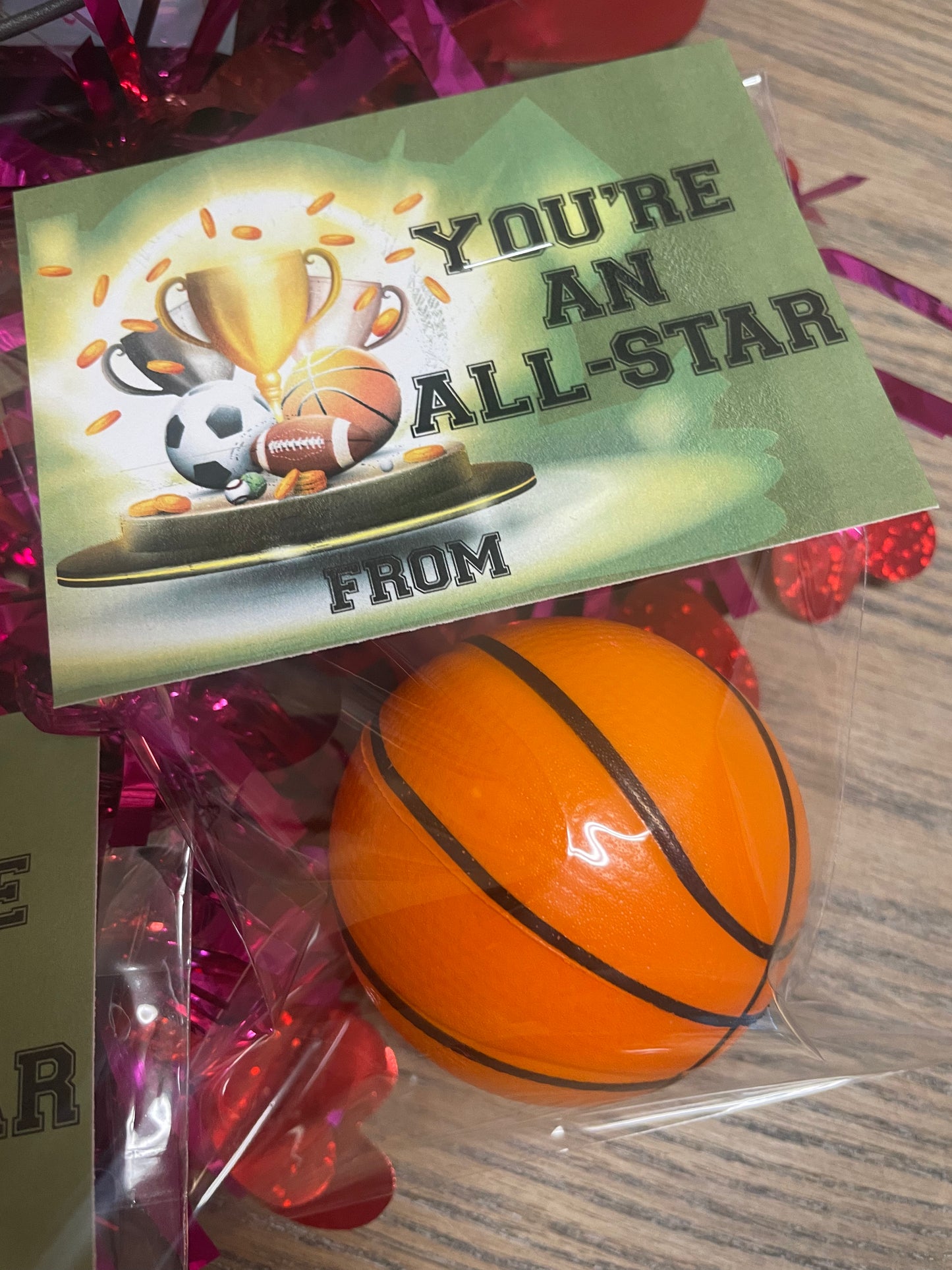 Sports Stress Ball Valentines
