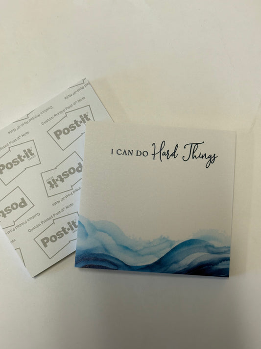 I can do hard things sticky notes