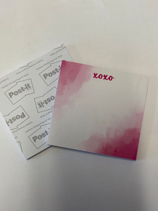 Xoxo sticky notes