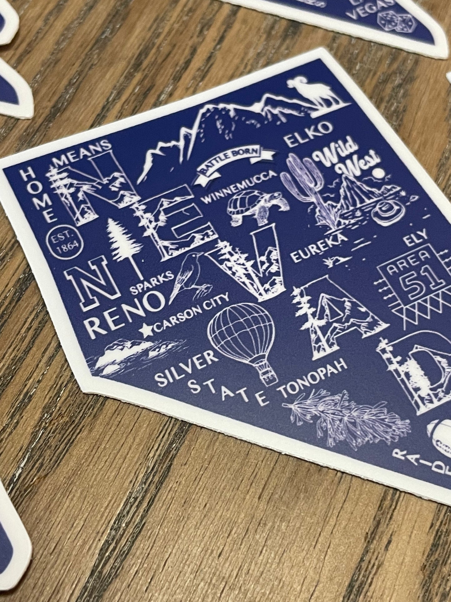 Nevada Map Sticker