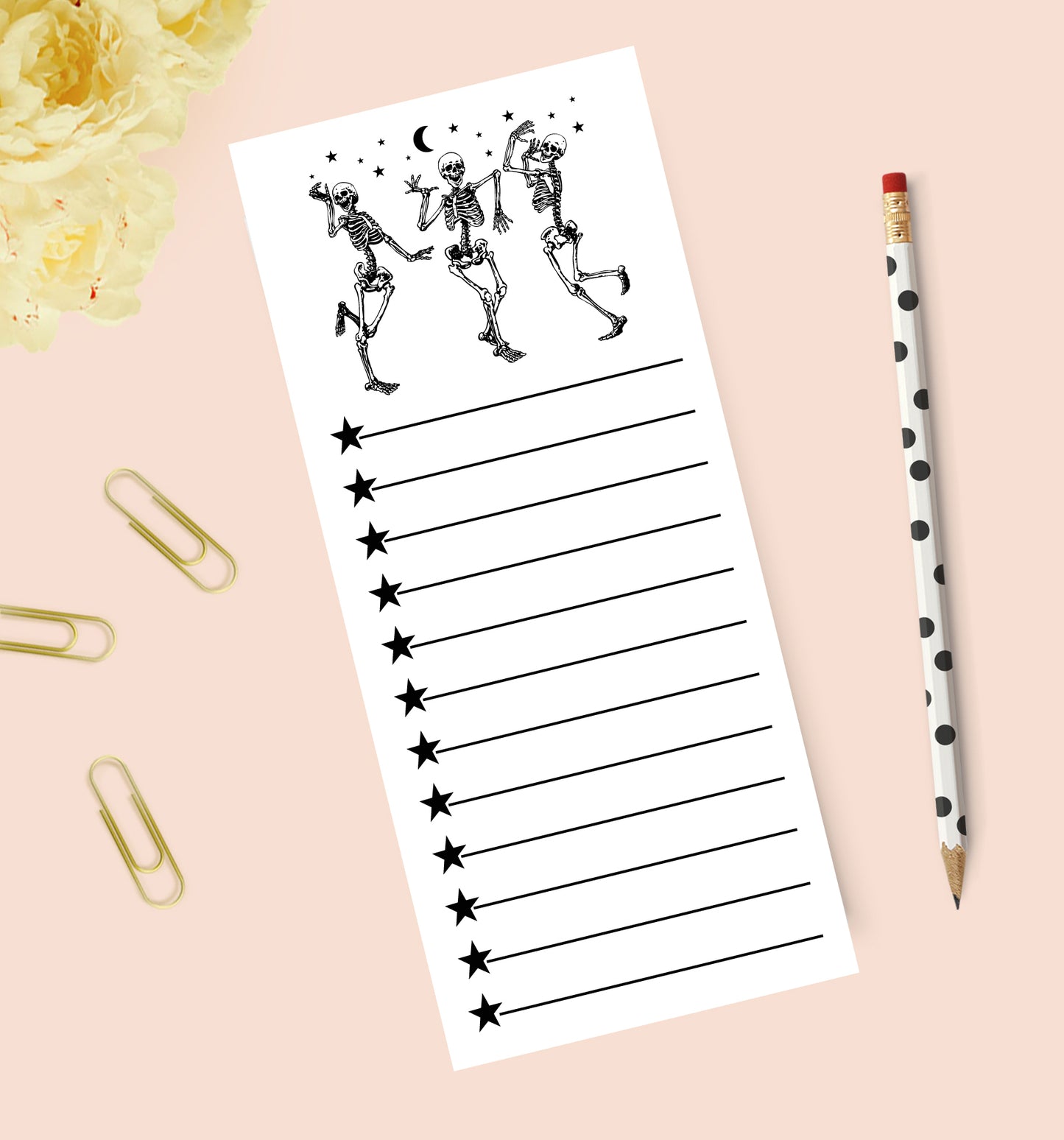 Dancing Skeletons Notepad