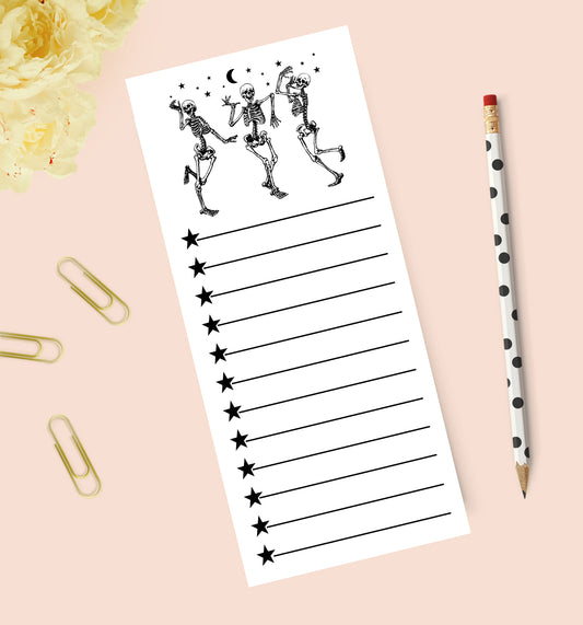 Dancing Skeletons Notepad