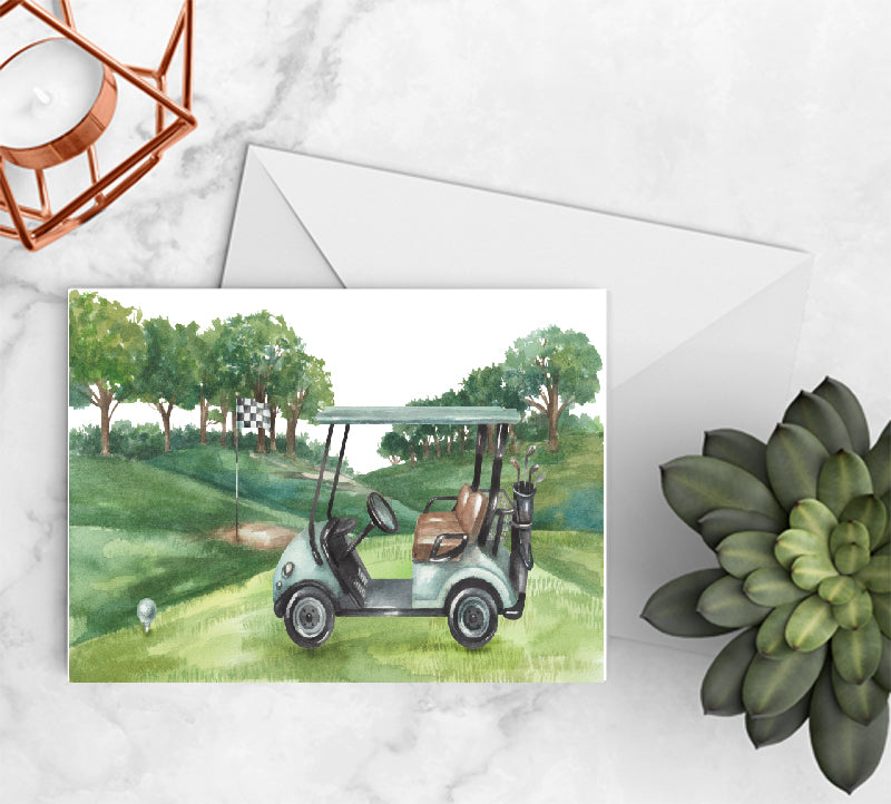 Golf Cart Notecards