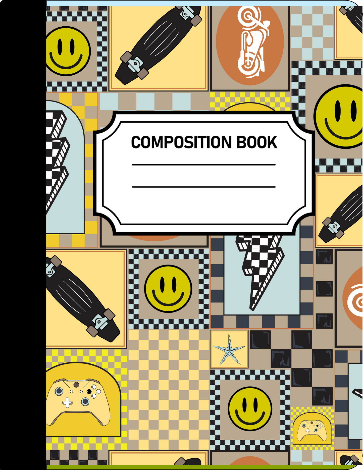 Skateboard Composition Notebook - Customized
