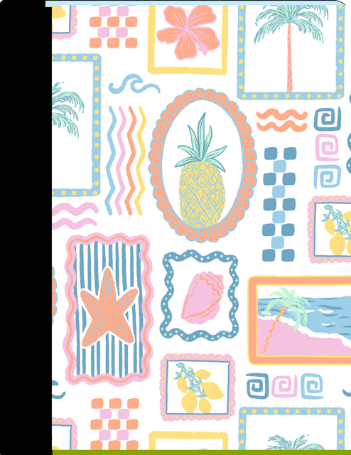 Summer Stamp Composition Notebook - Customized
