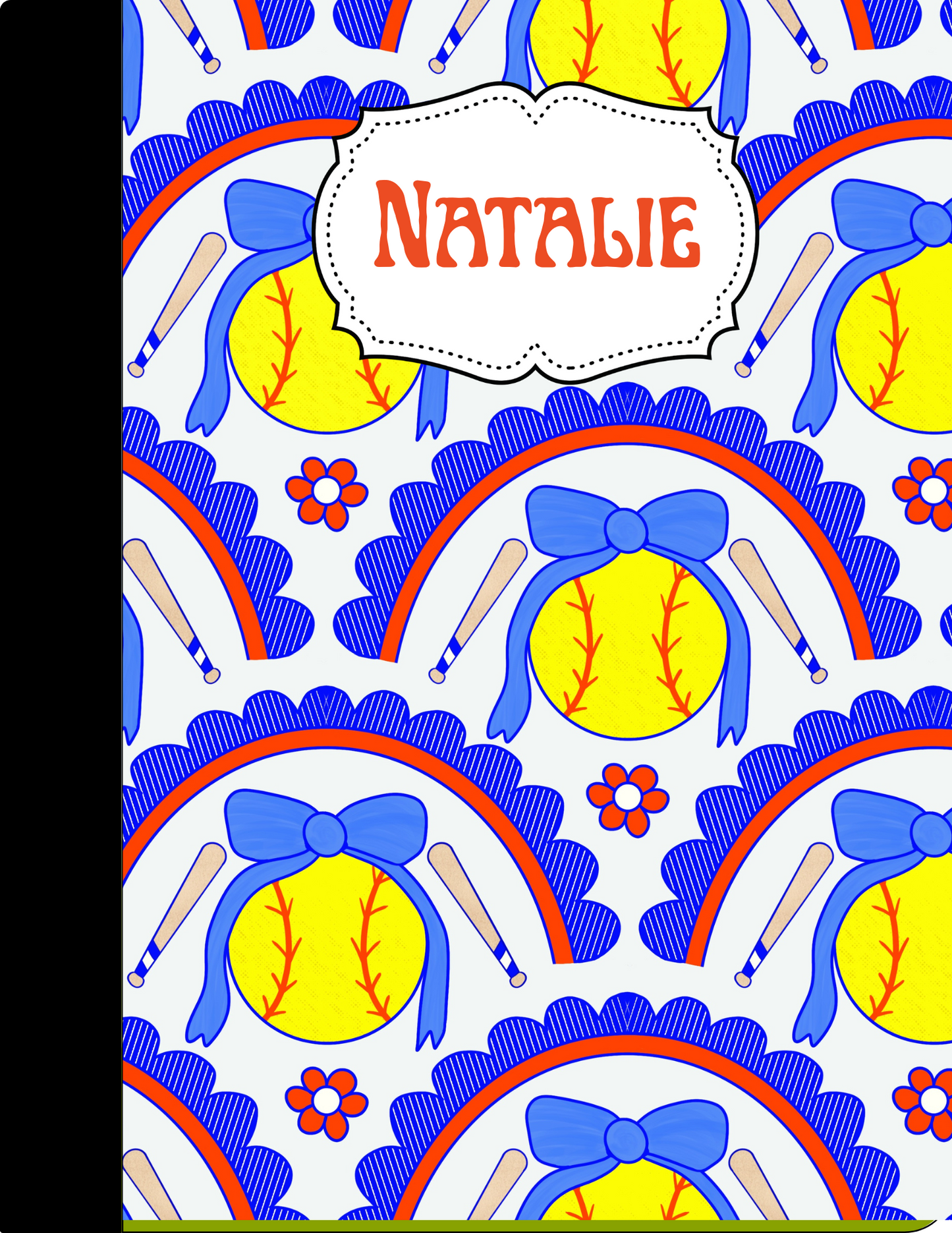 Softball Composition Notebook - Customized