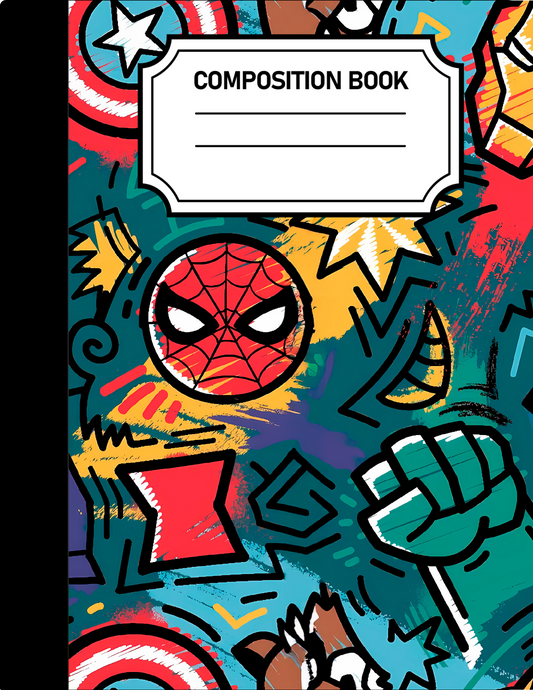 Comic Hero Composition Notebook - Customized