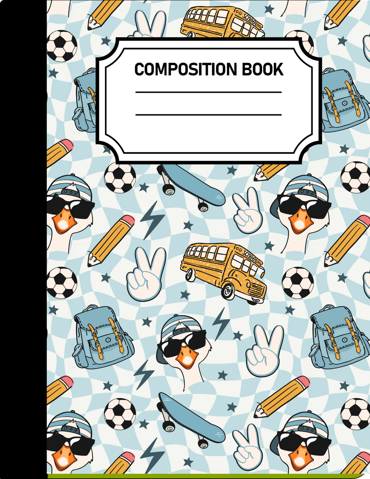 Silly Goose Soccer Composition Notebook - Customized