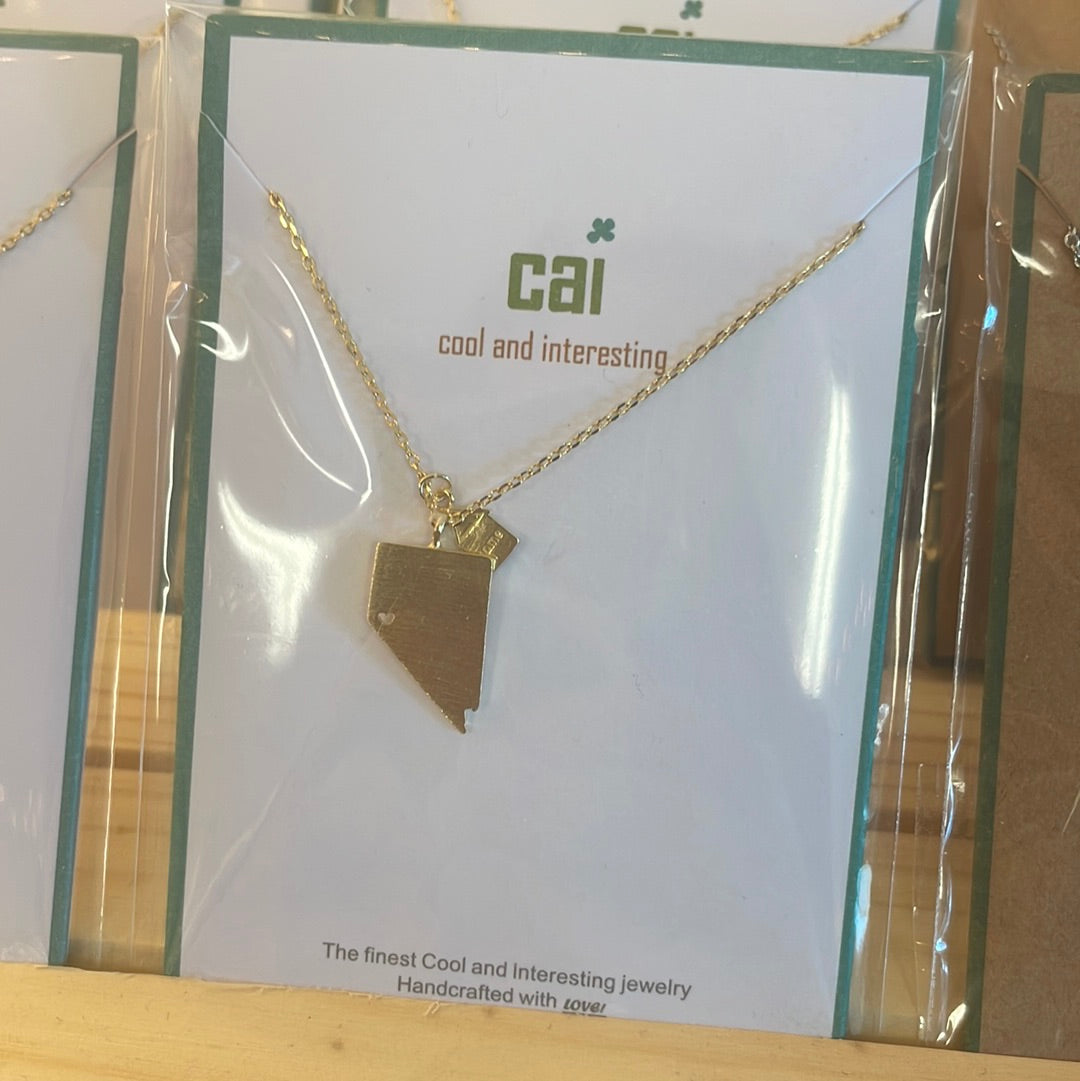 Nevada Home Charm Necklace