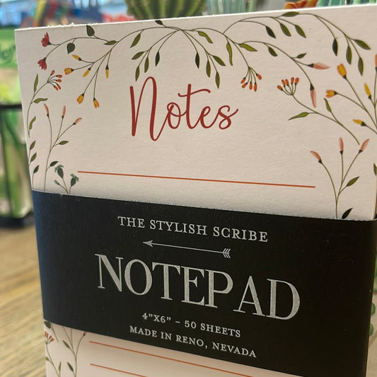 Floral Vines Notepad