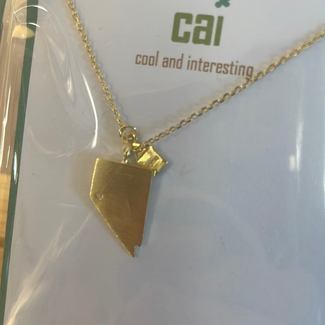 Nevada Home Charm Necklace