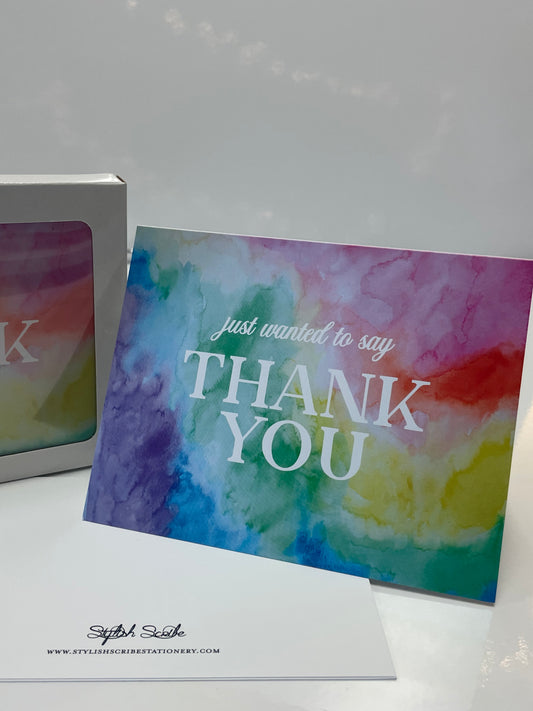 Rainbow Thank You Notecards