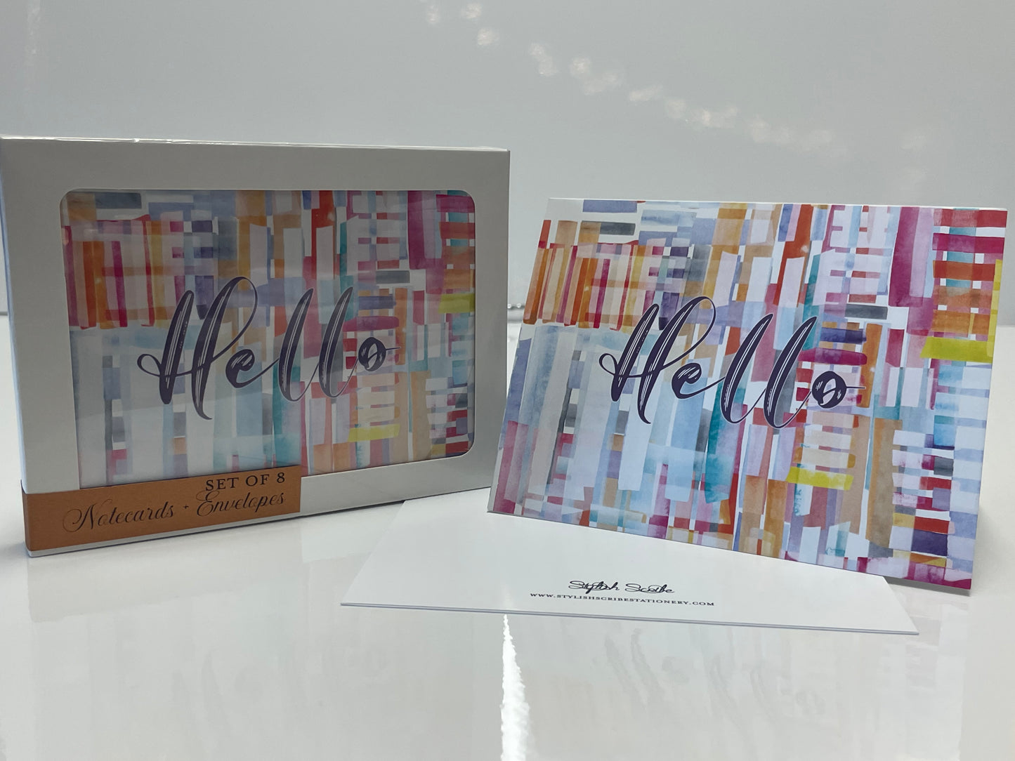 Colorful Hello Notecards