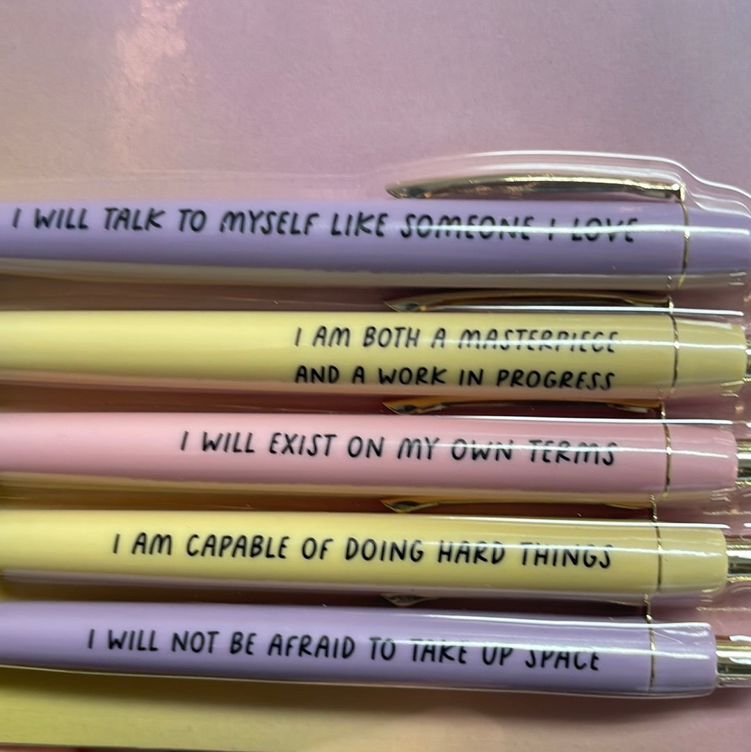 Affirmation Pen Set