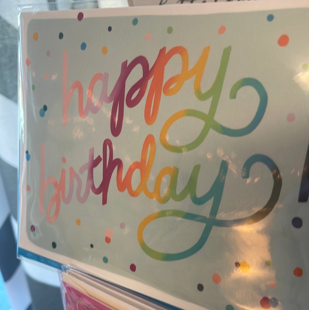 Rainbow Birthday Card