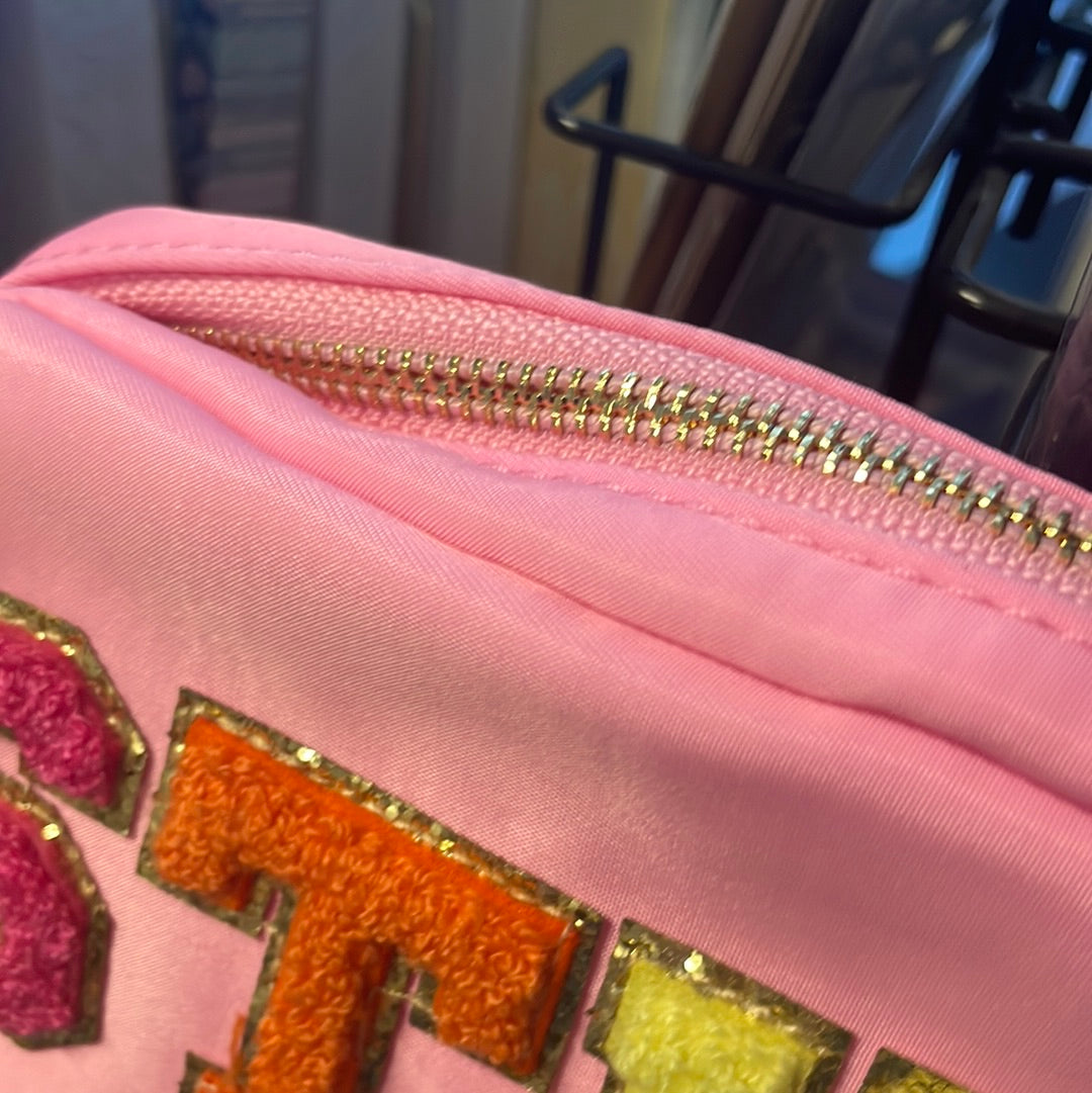 Pink Stuff varsity bag