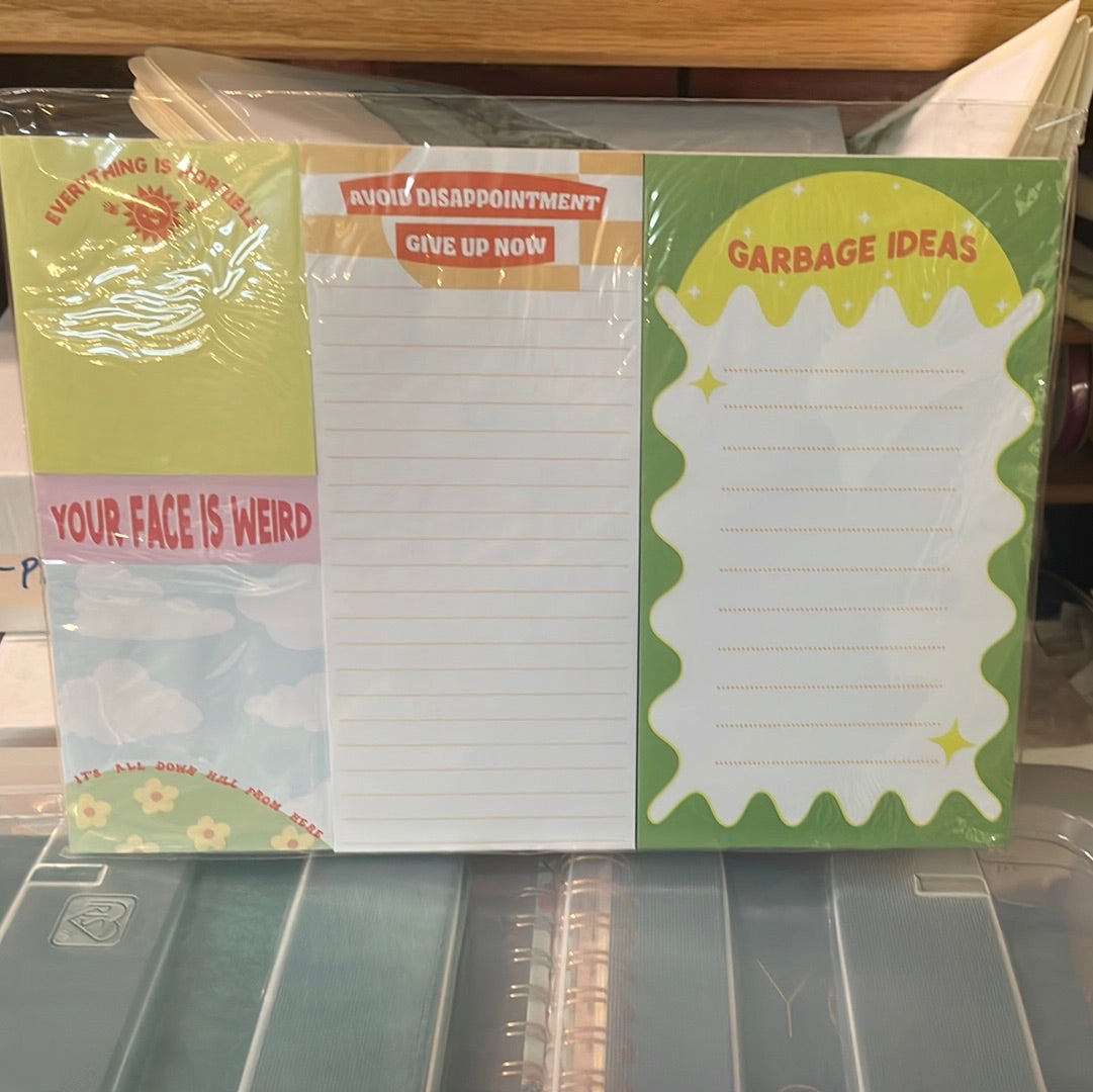 Demotivational notepad