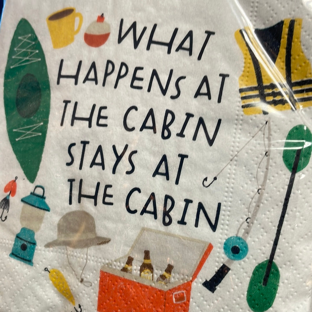 What Happens at the Cabin napkins