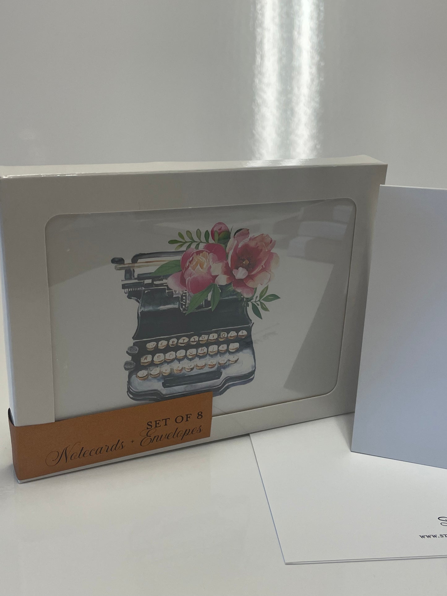 Typewriter Floral Notecards