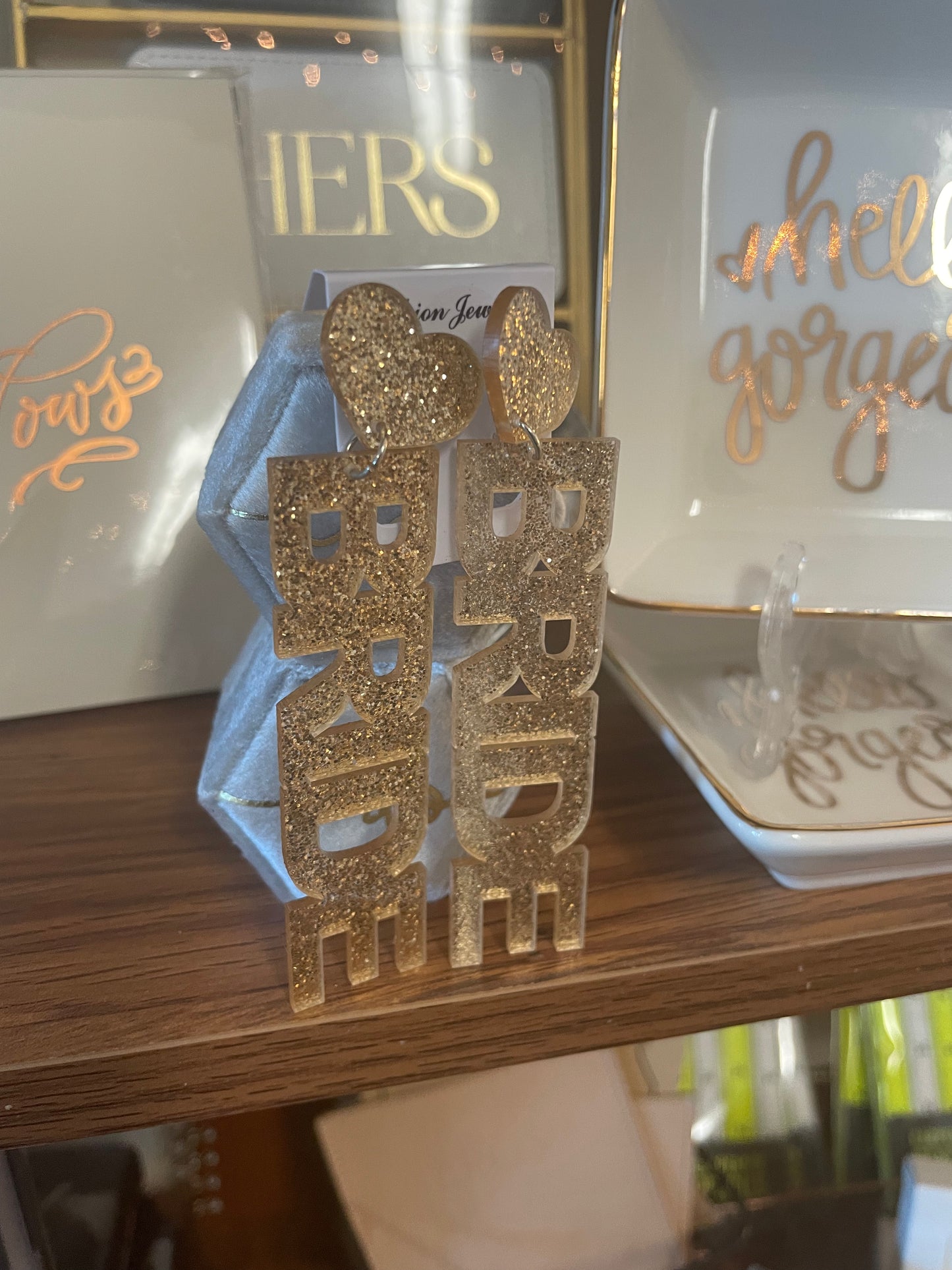 Bride Glitter Earrings
