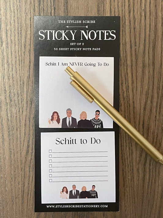 Schitt To Do Sticky Note Set