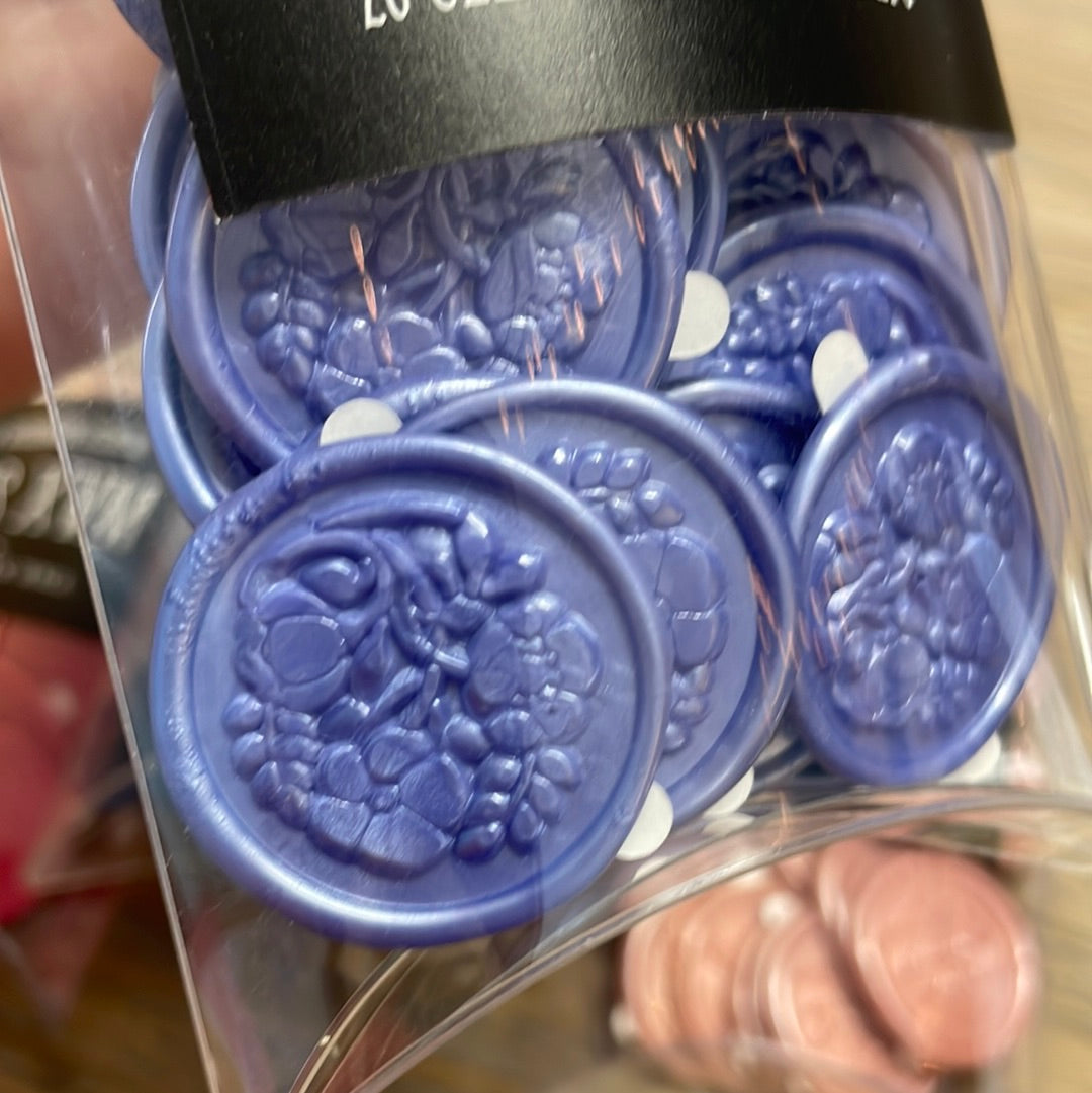 Floral Wax Seal Stickers