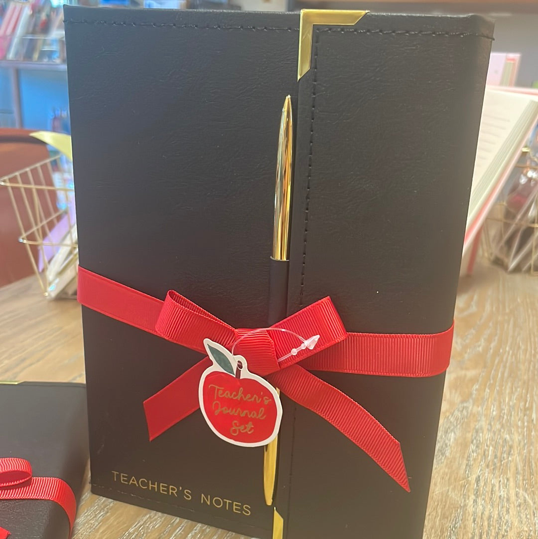 Black and Gold Teacher Notes notebook