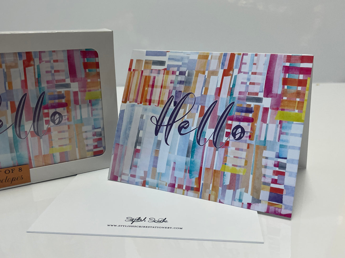 Colorful Hello Notecards