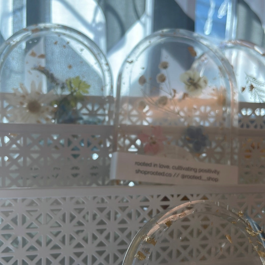Pressed Flower Trinket Tray