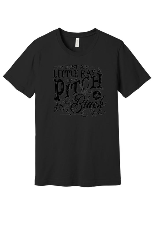 Little Ray of Pitch Black Sweatshirt + T-shirt