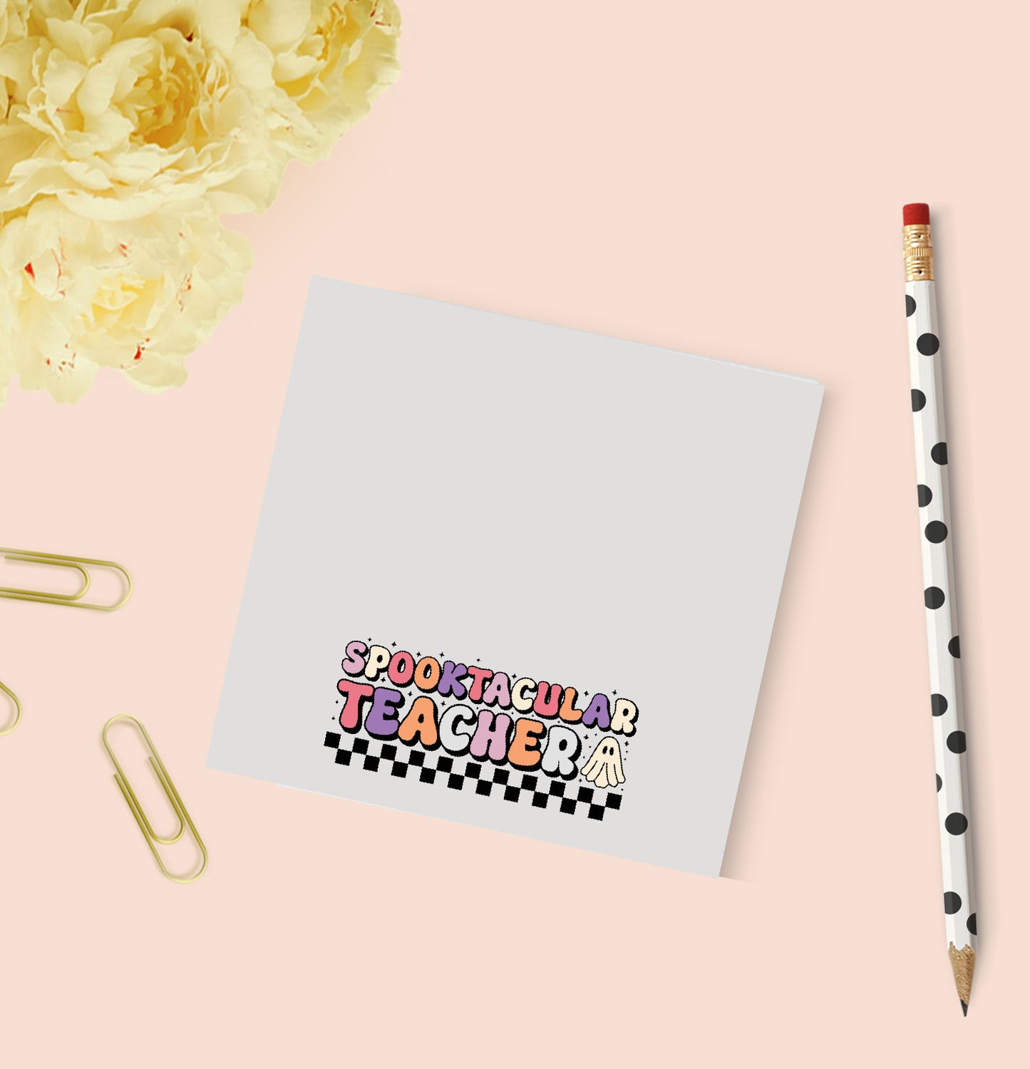 Spooktacular Teacher Sticky Note Pad