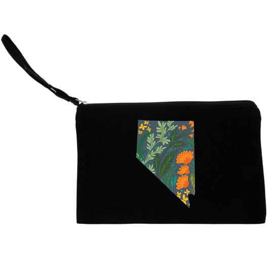 Black Canvas Zip Pouch