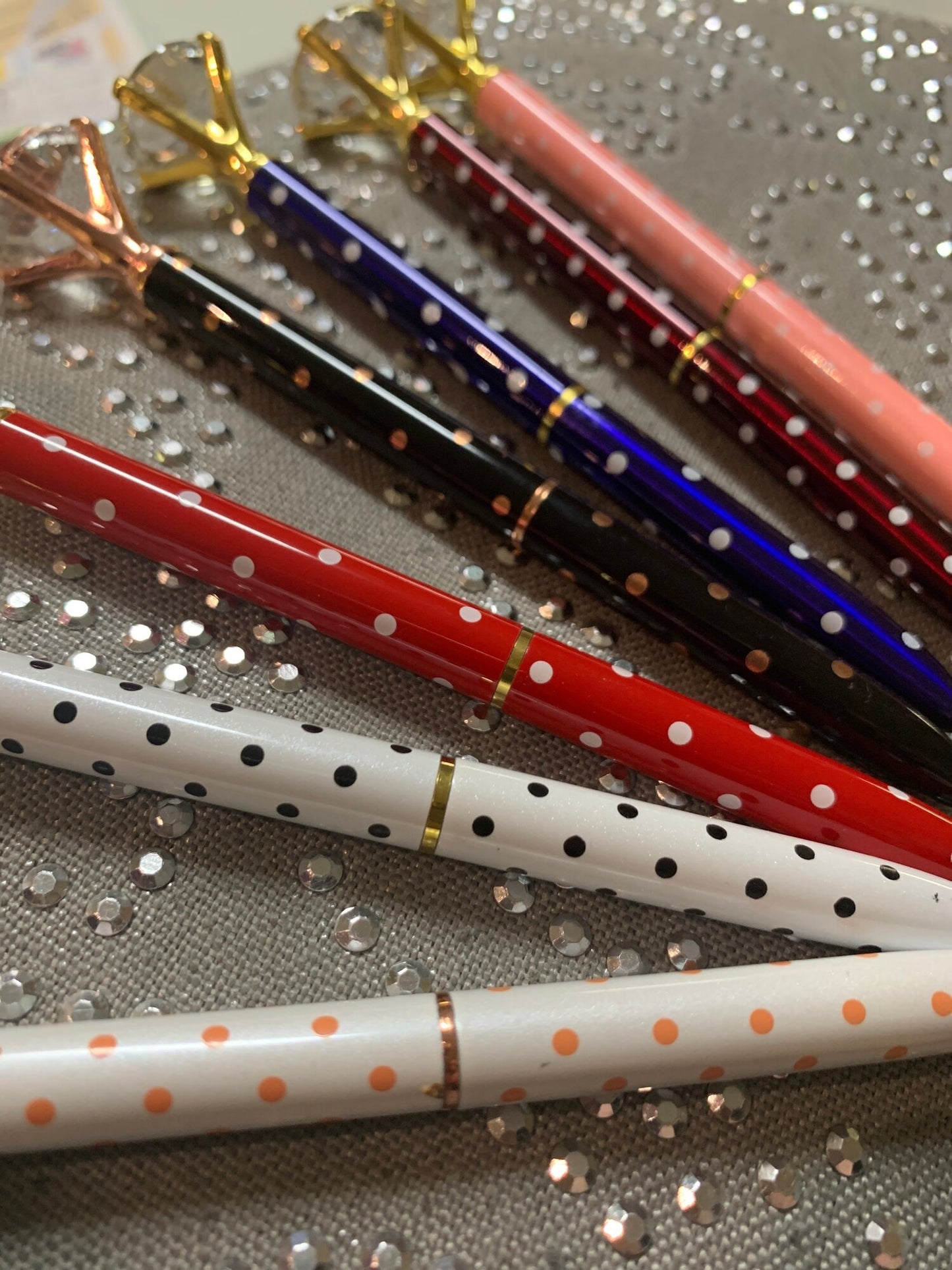 Diamond Pen - Polka Dot Style