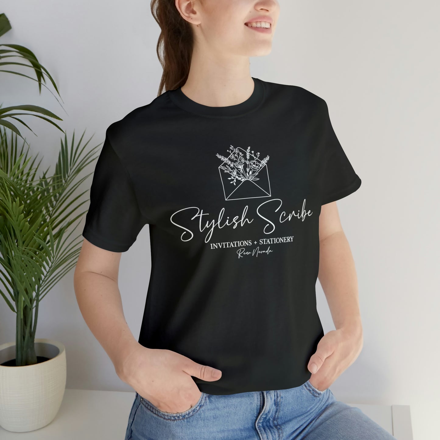 Stylish Scribe Black T-Shirt