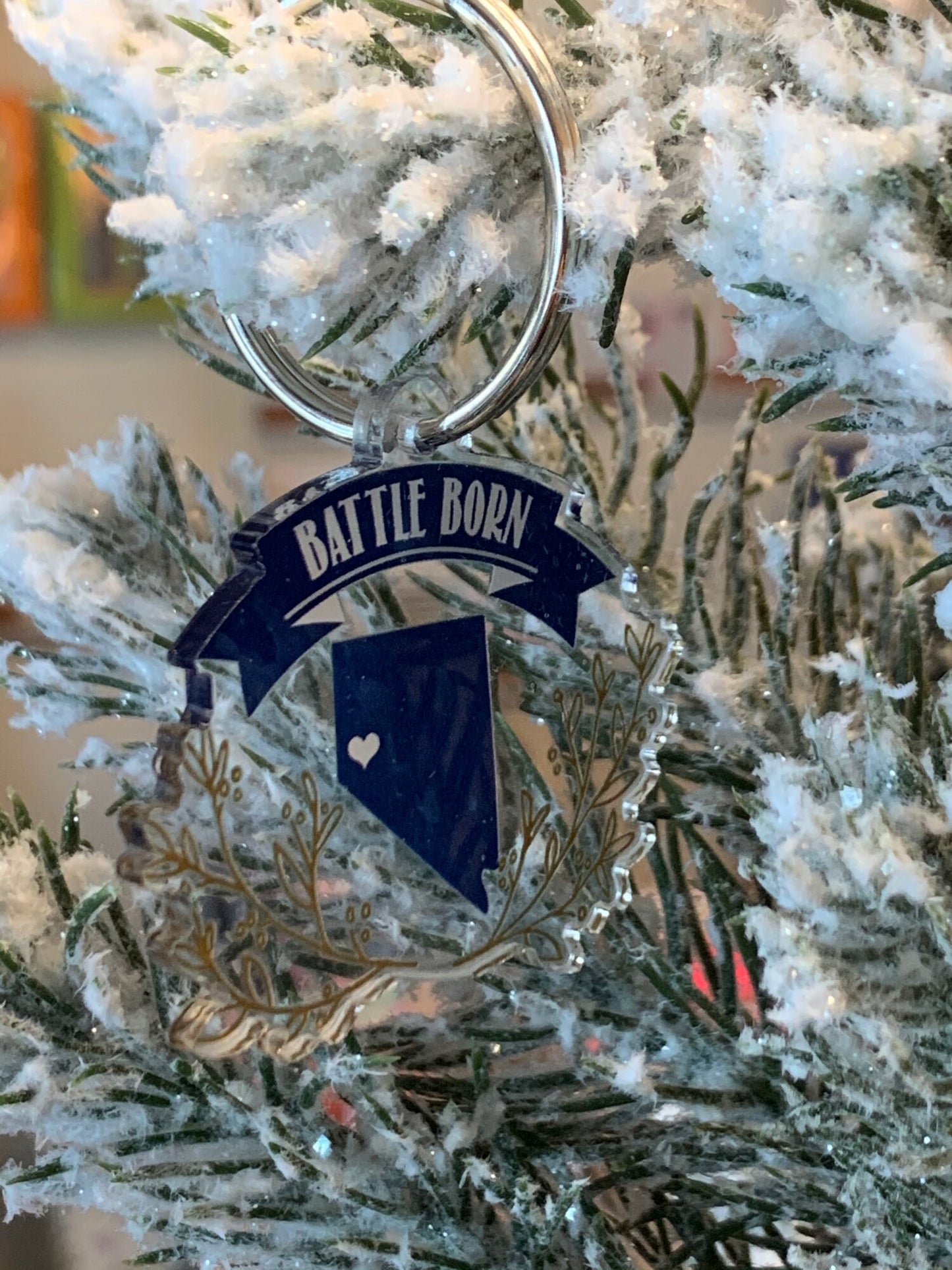 Acrylic Battle Born Keychain