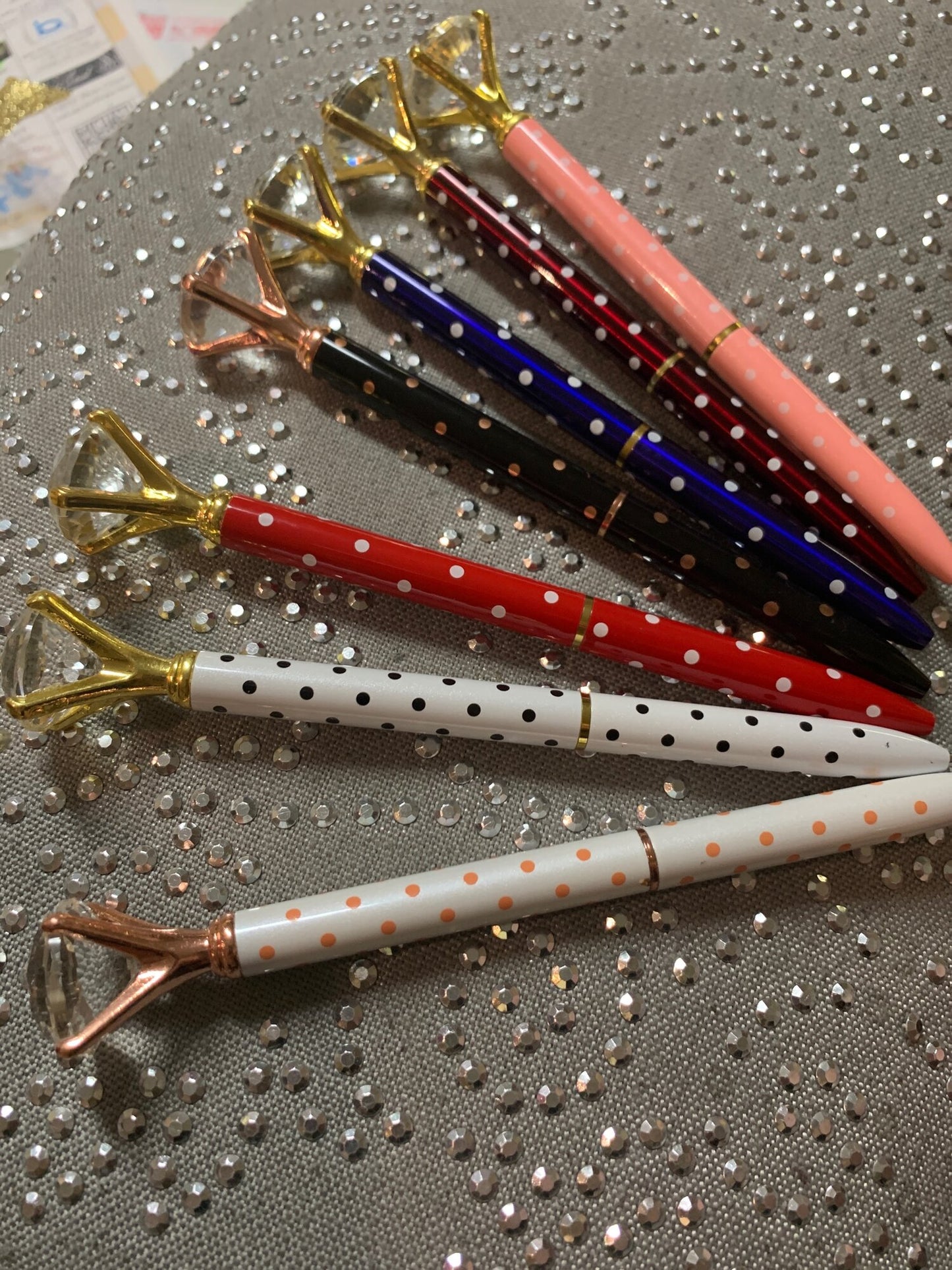 Diamond Pen - Polka Dot Style