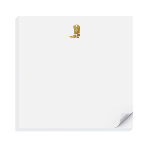 Cowboy Boot Notepad