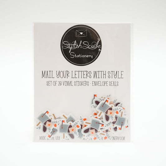 Mailbox Floral Envelope Sticker Seals