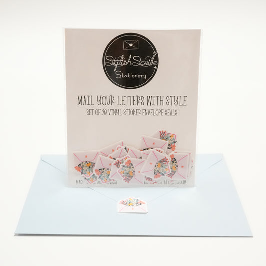 Floral Envelope Sticker Seals
