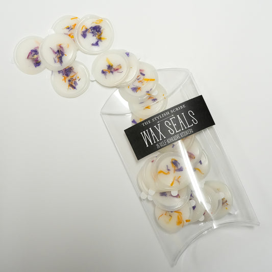 Pressed Flower Wax Seal Stickers