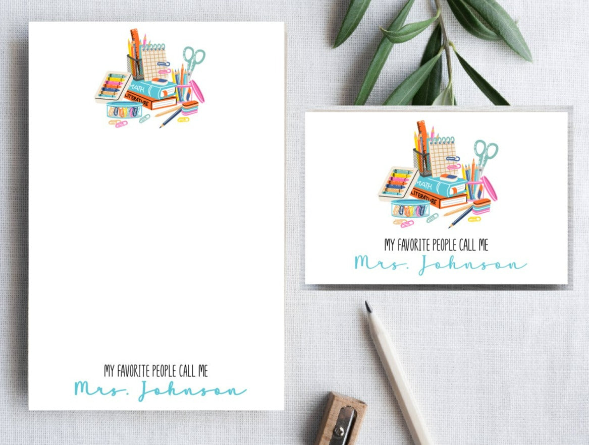 Favorite Teacher Stationery Set