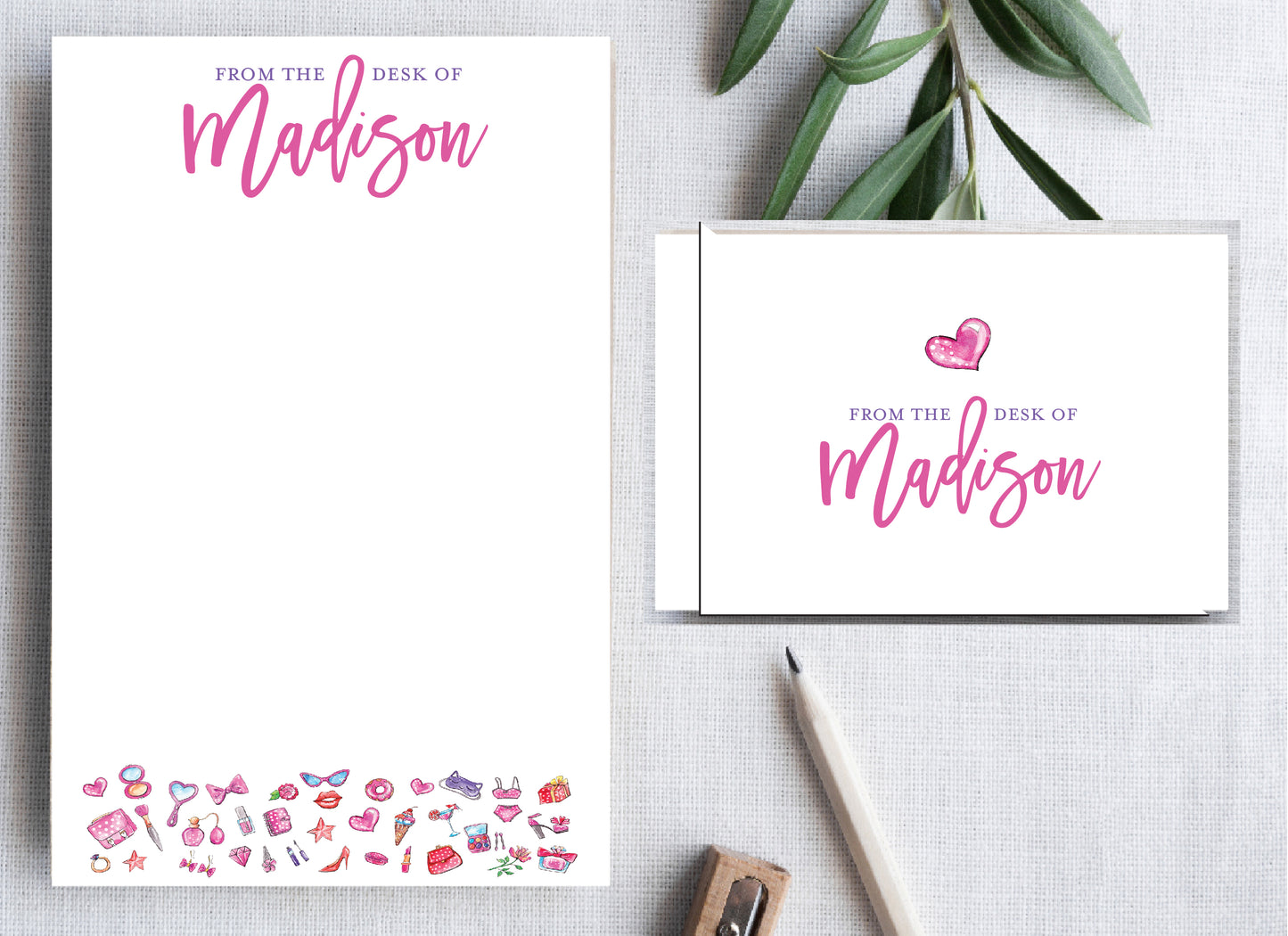 Girly Stationery Set