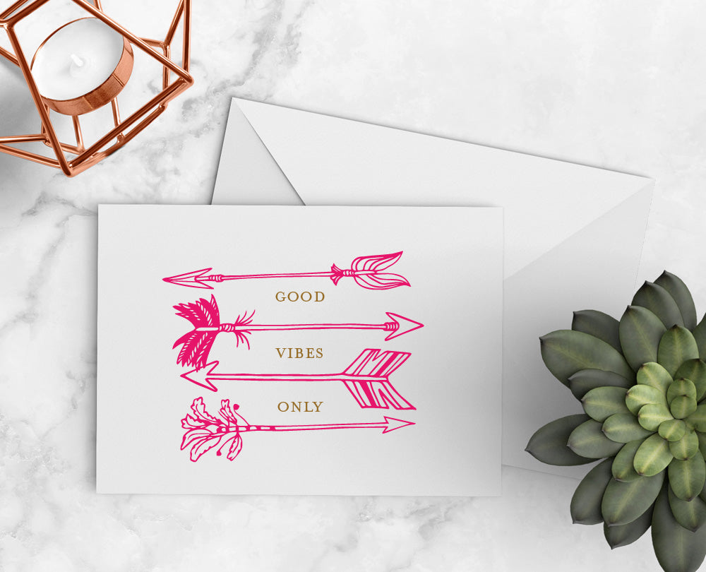 Good Vibes Only Notecards