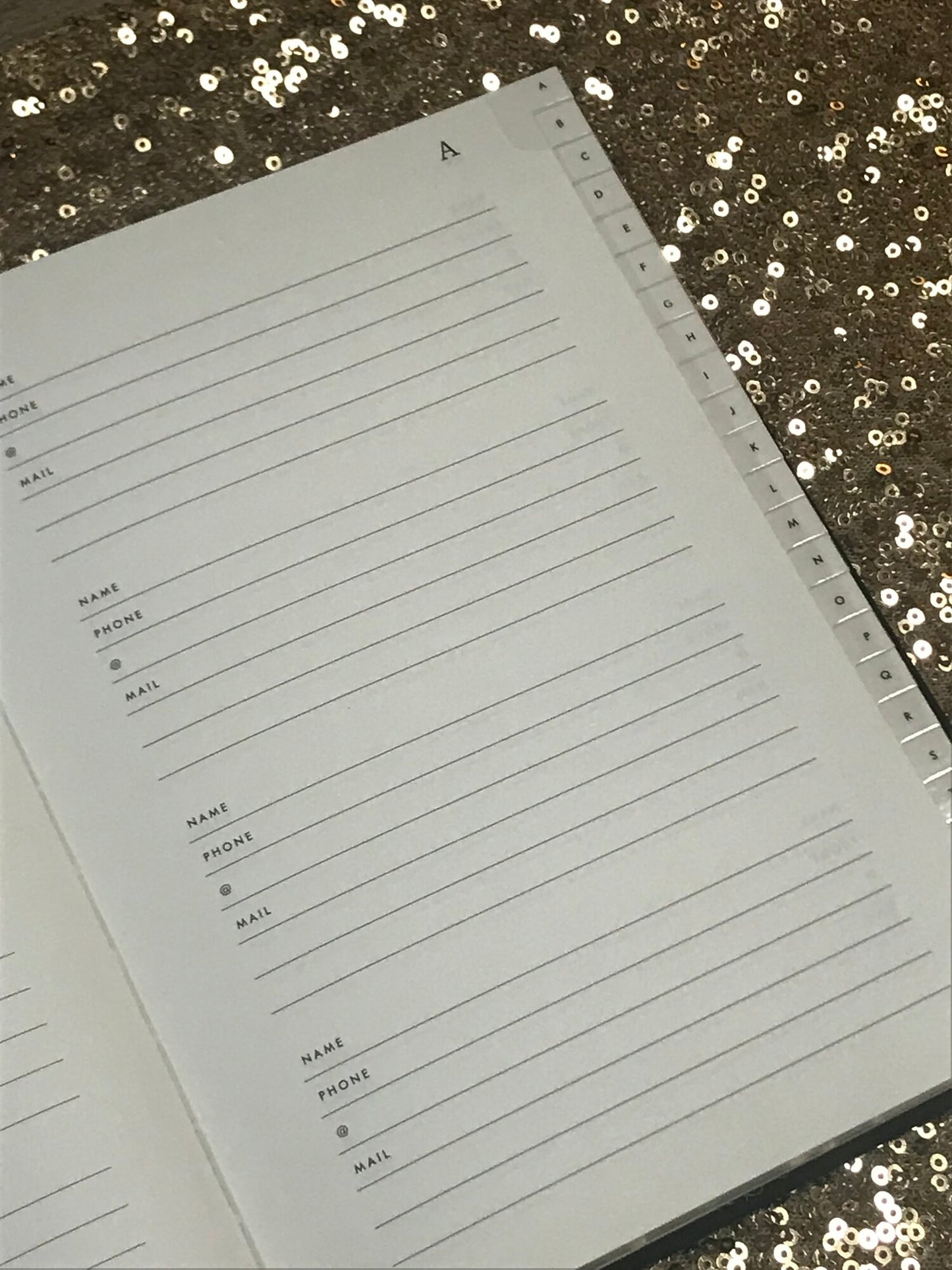 Fancy Gold Address Book