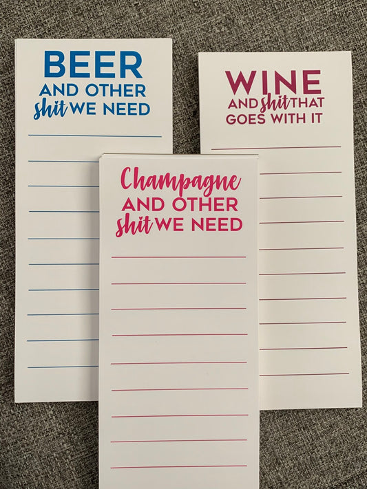 Alcohol Fridge Notepads